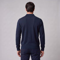 Herren Wollpoloshirt Langarm mit Knopfleiste | Tilman