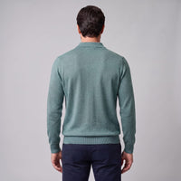 Herren Wollpoloshirt Langarm mit Knopfleiste | Tilman