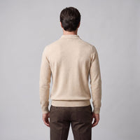 Herren Wollpoloshirt Langarm mit Knopfleiste | Tilman