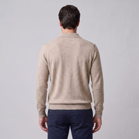 Herren Wollpoloshirt Langarm mit Knopfleiste | Tilman