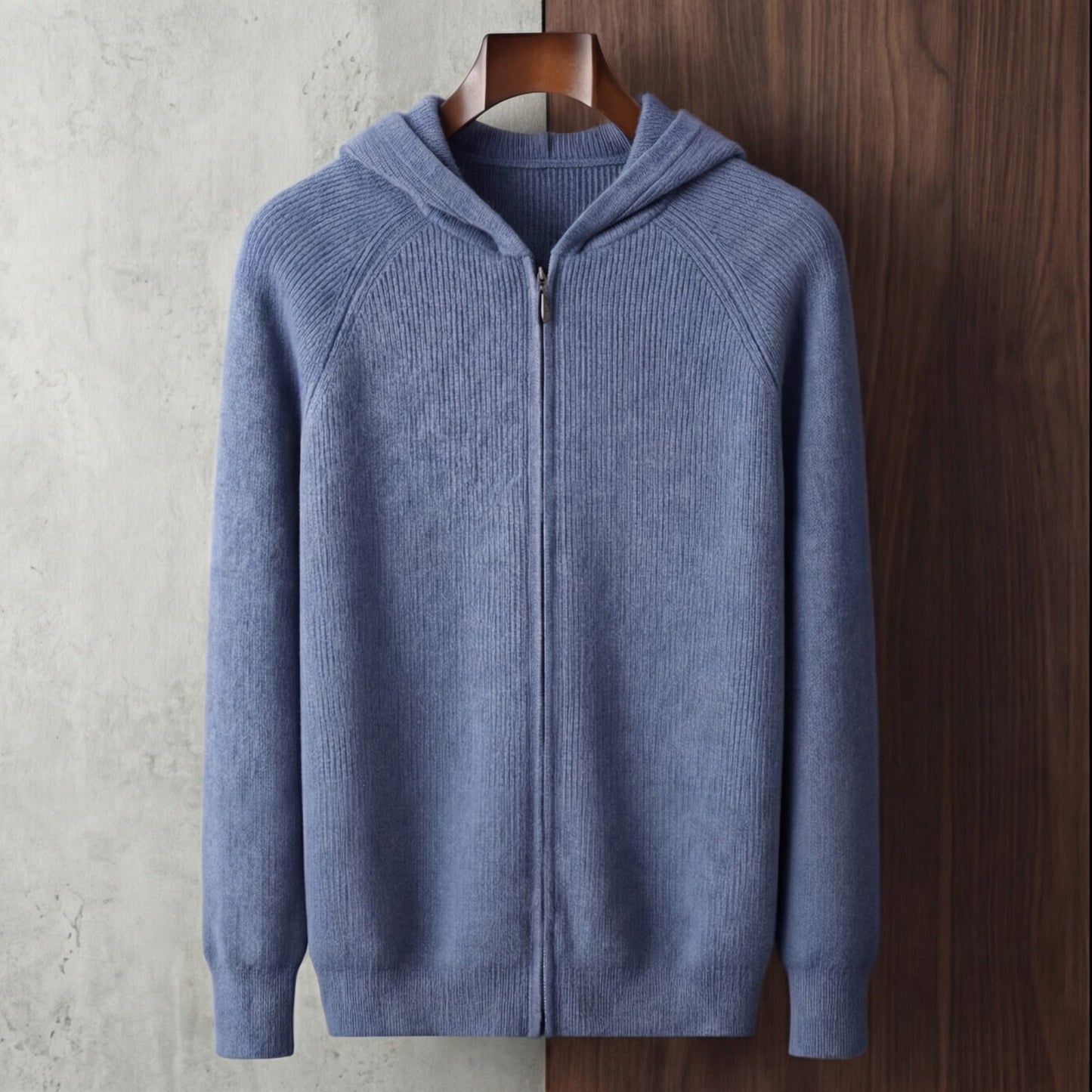 Herren Wollstrickjacke mit Kapuze | Urban_10