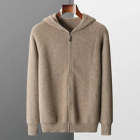 Herren Wollstrickjacke mit Kapuze | Urban