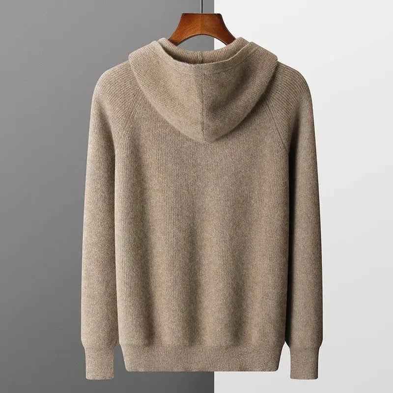 Herren Wollstrickjacke mit Kapuze | Urban_15