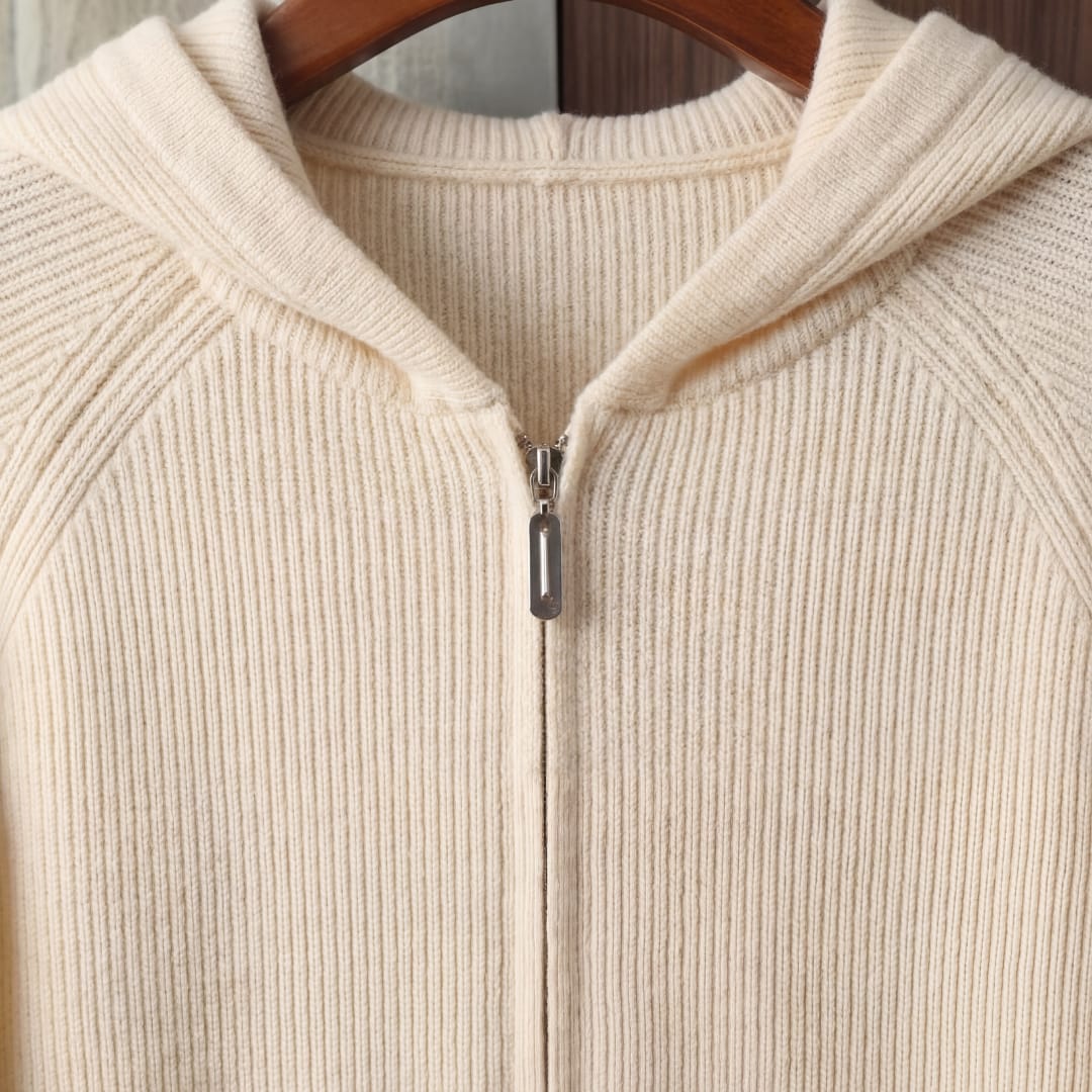 Herren Wollstrickjacke mit Kapuze | Urban