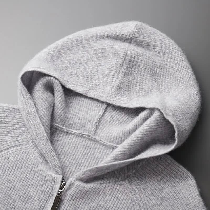 Herren Wollstrickjacke mit Kapuze | Urban_2
