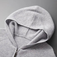 Herren Wollstrickjacke mit Kapuze | Urban
