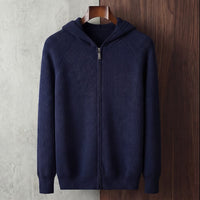 Herren Wollstrickjacke mit Kapuze | Urban