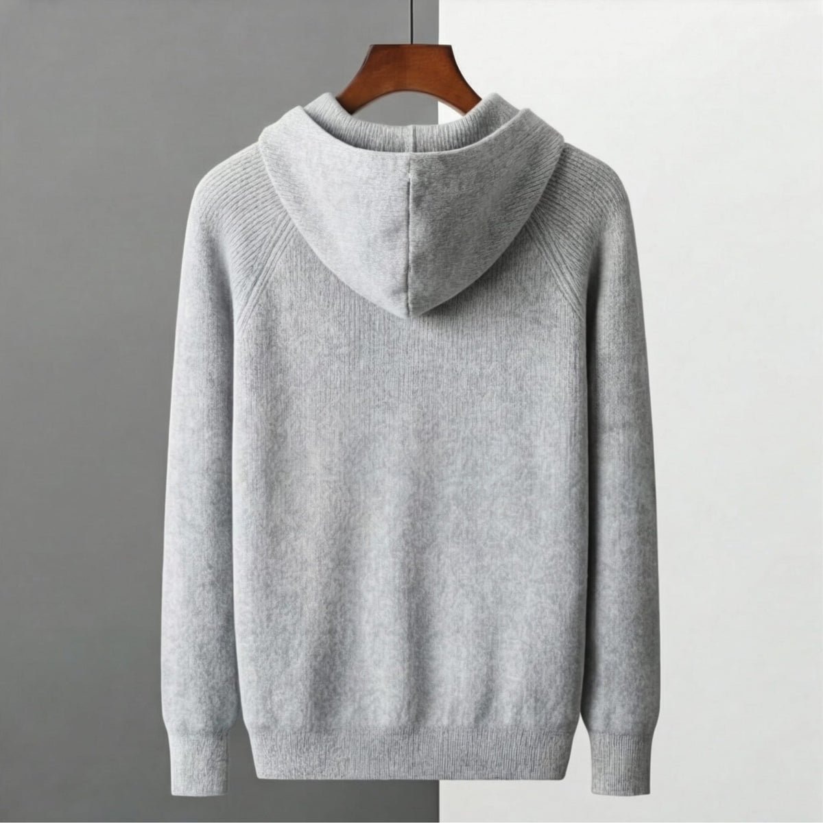 Herren Wollstrickjacke mit Kapuze | Urban