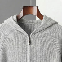 Herren Wollstrickjacke mit Kapuze | Urban