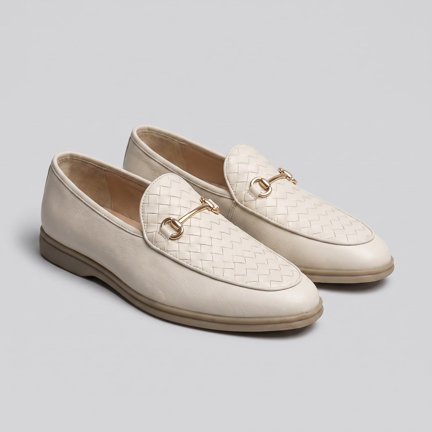 Herren Kunstlederloafer in Flechtoptik mit Trensenspange | Erdmann_7