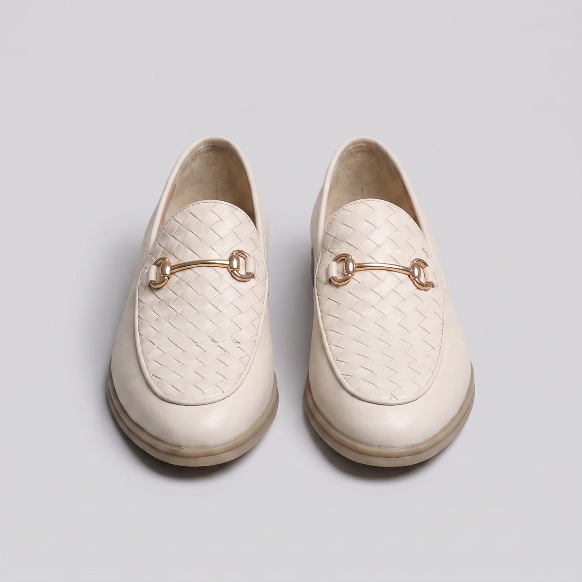 Herren Kunstlederloafer in Flechtoptik mit Trensenspange | Erdmann