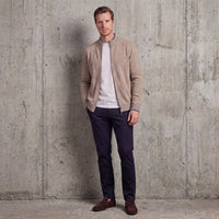 Herren Strickjacke mit Reißverschluss und Stehkragen | Arno
