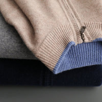 Herren Strickjacke mit Reißverschluss und Stehkragen | Arno