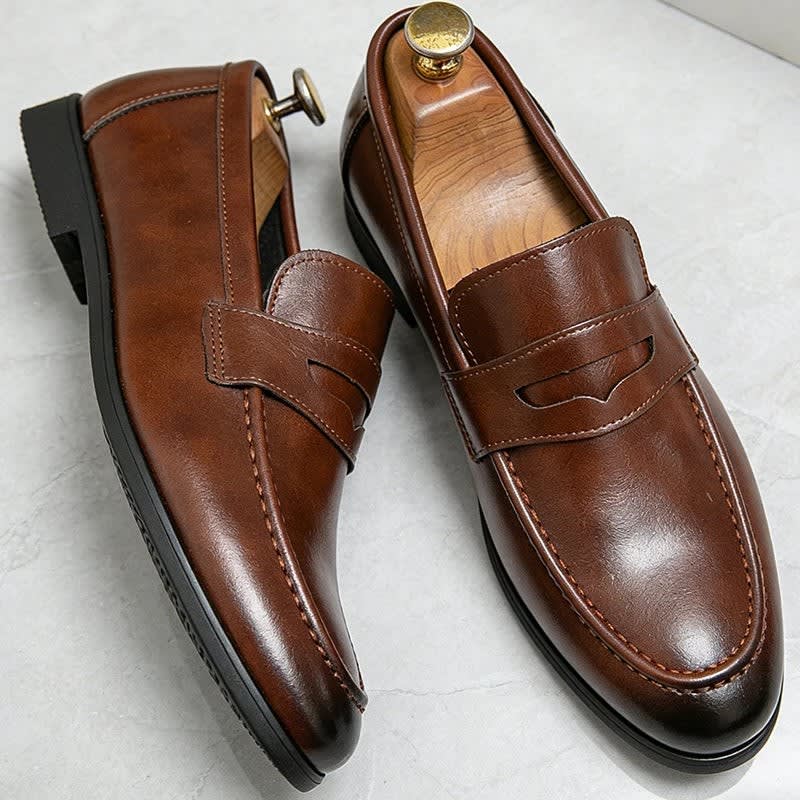 Herren Penny Loafer mit Ziernaht | Marcus