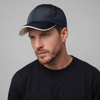 Herren Baseballcap zweifarbig mit Kontrasteinfassung | Heinrich