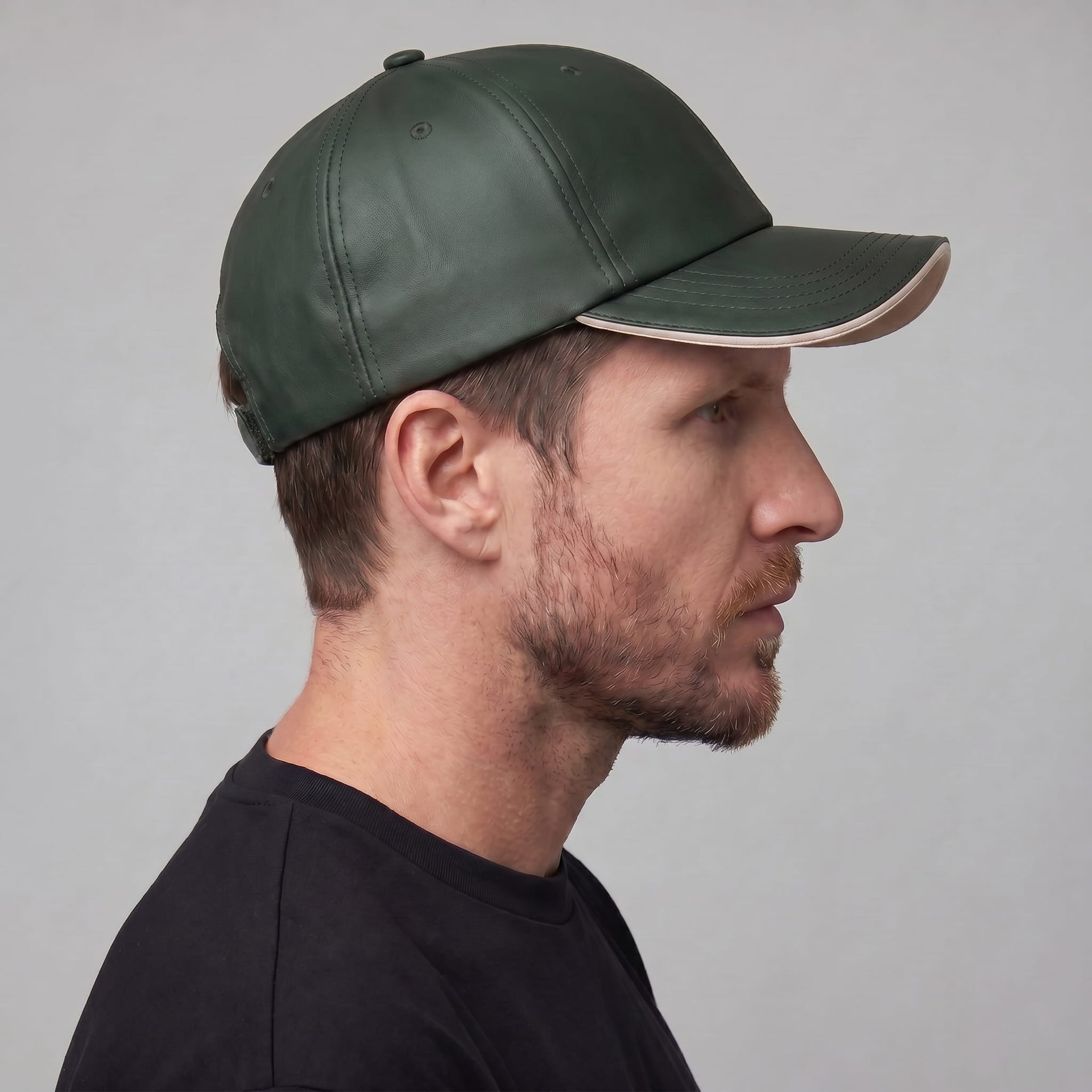 Herren Baseballcap zweifarbig mit Kontrasteinfassung | Heinrich