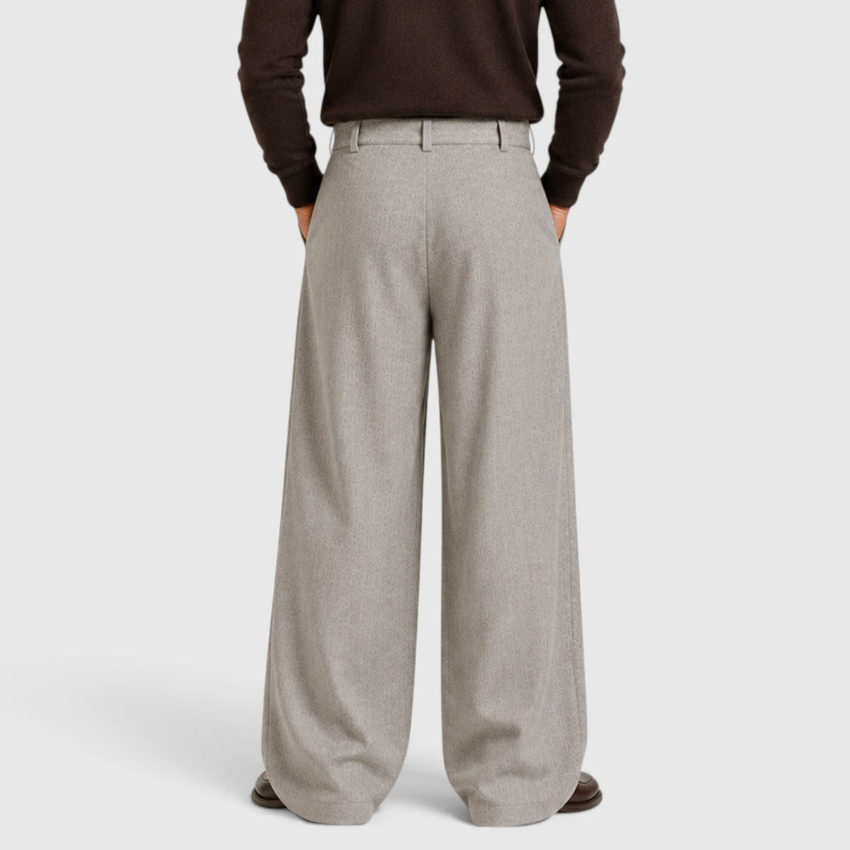 Herren Bundfaltenhose mit Stoffgürtel | Felix_13