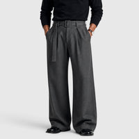 Herren Bundfaltenhose mit Stoffgürtel | Felix