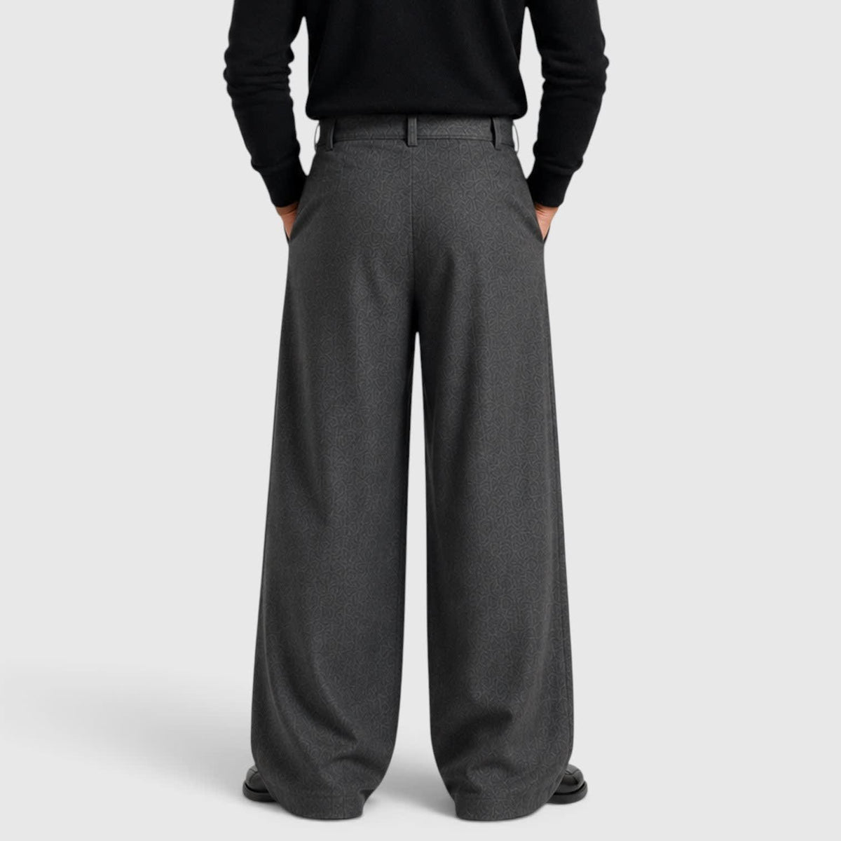 Herren Bundfaltenhose mit Stoffgürtel | Felix_9