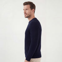Herren Rippstrickpullover mit Rundhalsausschnitt | Holger