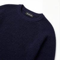 Herren Rippstrickpullover mit Rundhalsausschnitt | Holger