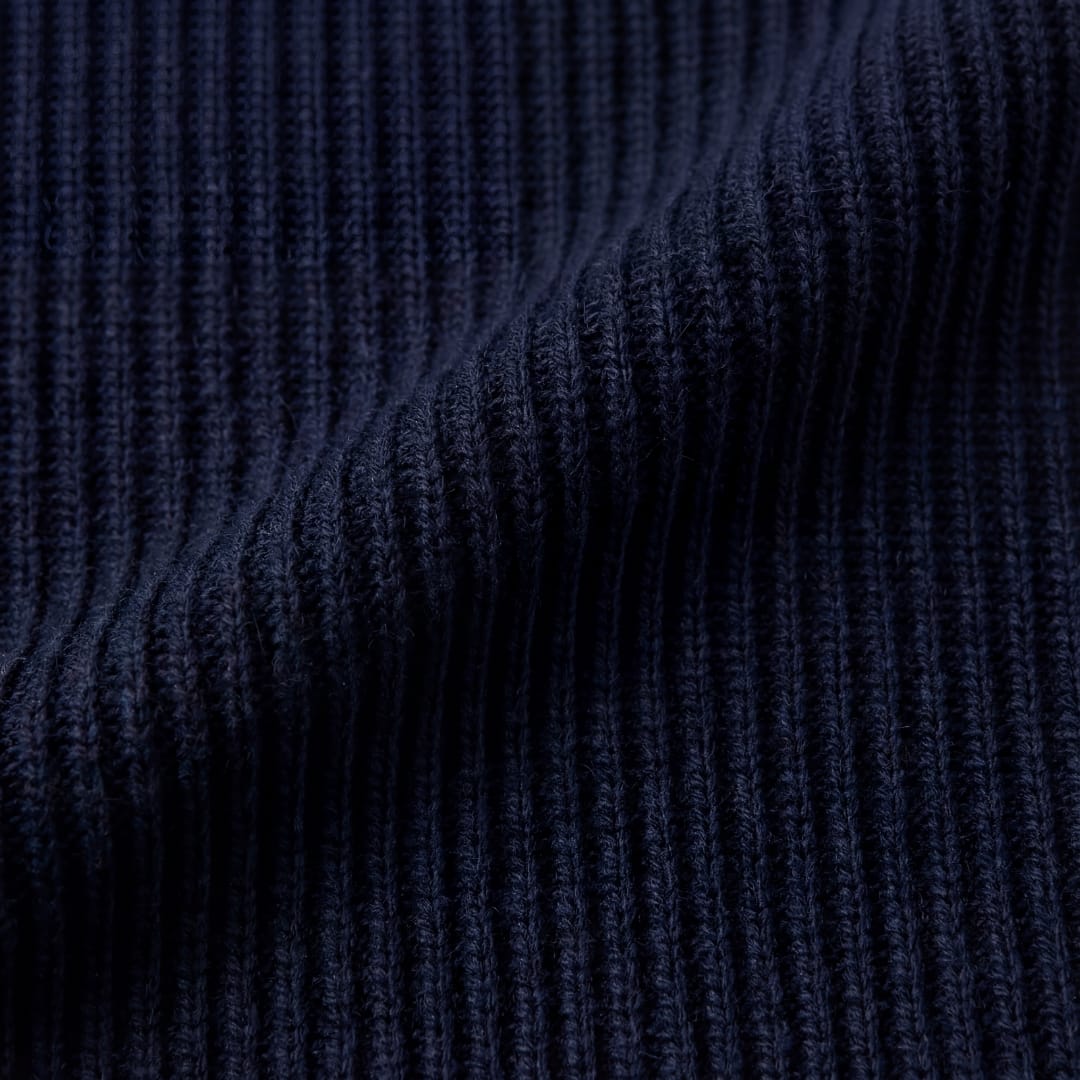 Herren Rippstrickpullover mit Rundhalsausschnitt | Holger