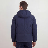 Herren Steppjacke mit Kapuze Marineblau | Hanno