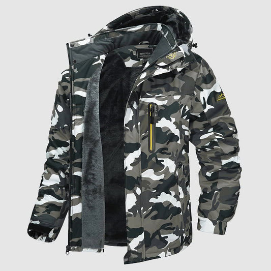 Herren Outdoor Wasserdichte Winter-Skijacke mit Fleece-Futter | Abel_1