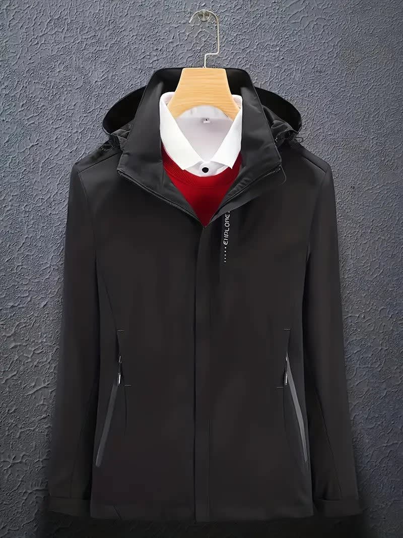 Herren Stylische Winter-Skijacke mit Kapuze Langarm | Alwin_1