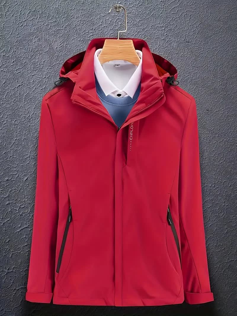 Herren Stylische Winter-Skijacke mit Kapuze Langarm | Alwin_4