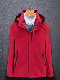 Herren Stylische Winter-Skijacke mit Kapuze Langarm | Alwin