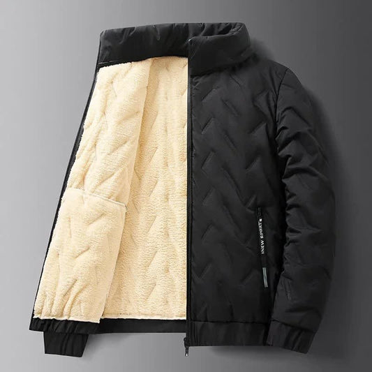 Herren Warme Winter-Ski-Pufferjacke mit Teddyfutter ideal für Wintersport | Bodo_1