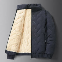 Herren Warme Winter-Ski-Pufferjacke mit Teddyfutter ideal für Wintersport | Bodo