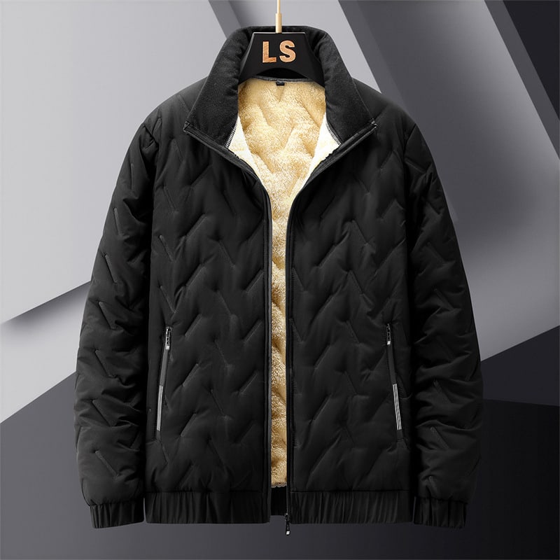 Herren Warme Winter-Ski-Pufferjacke mit Teddyfutter ideal für Wintersport | Bodo_4
