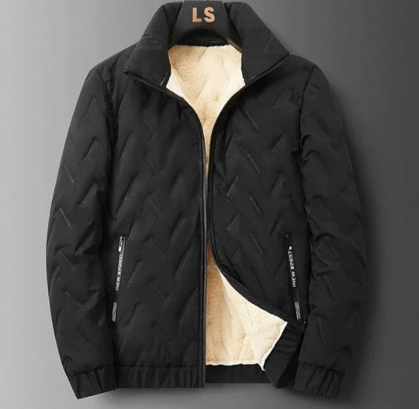 Herren Warme Winter-Ski-Pufferjacke mit Teddyfutter ideal für Wintersport | Bodo