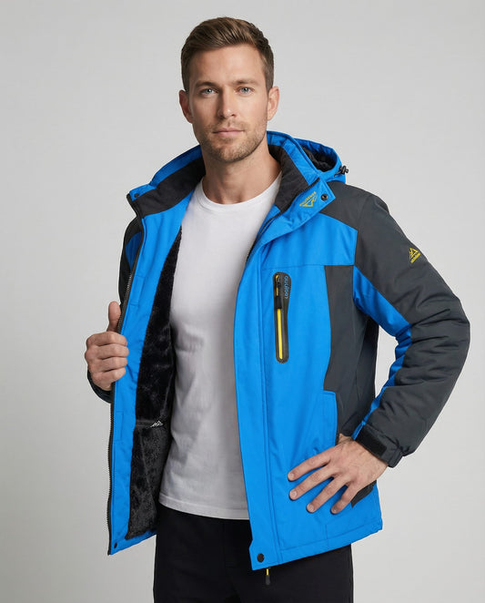 Herren Wasserdichte Winter-Skijacke mit Fleece-Futter | Albert_1