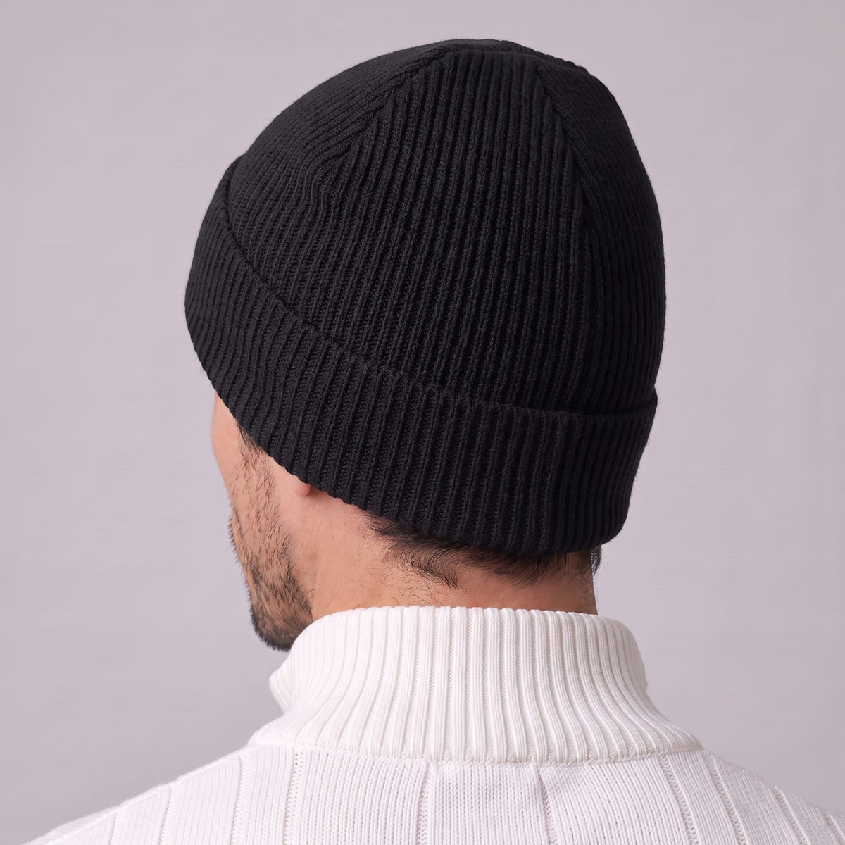 Herren Strickmütze mit Umschlag | Tobias