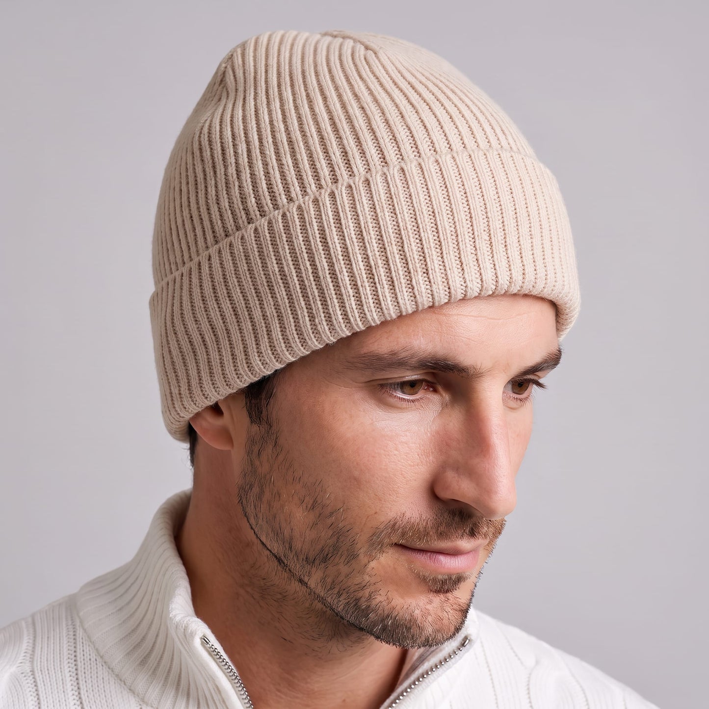 Herren Strickmütze mit Umschlag | Tobias_17