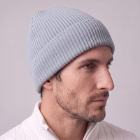 Herren Strickmütze mit Umschlag | Tobias