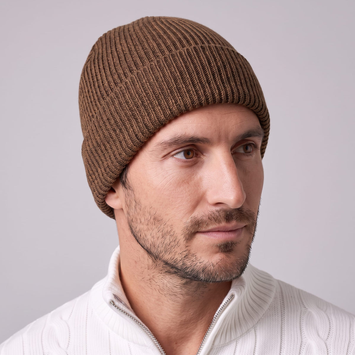 Herren Strickmütze mit Umschlag | Tobias_7