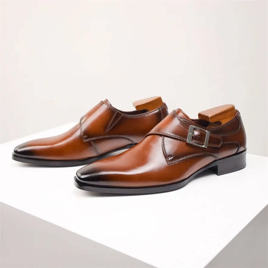 Herren Business-Schuhe mit Monkstrap-Schnalle | Erich