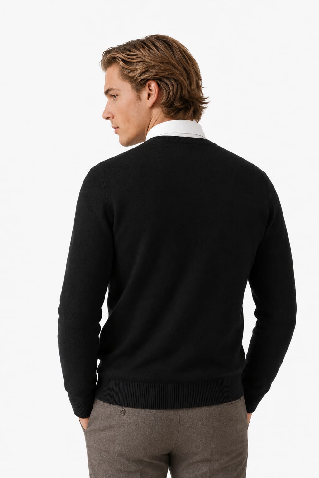 Herren Strickpullover mit Rundhalsausschnitt | Michel_2