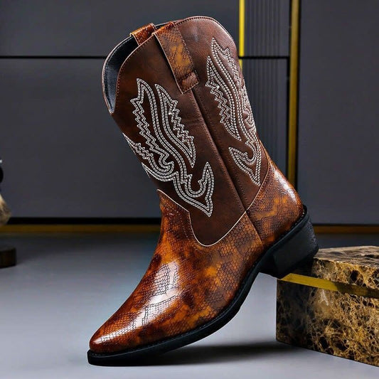 Herren Westernstiefel aus Leder im Vintage-Look | Andreas_1
