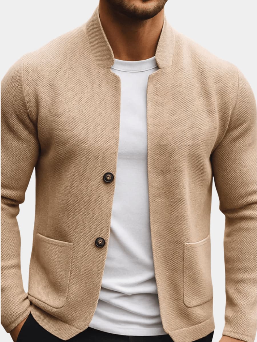 Herren Strickjacke mit Stehkragen | Ruben_1