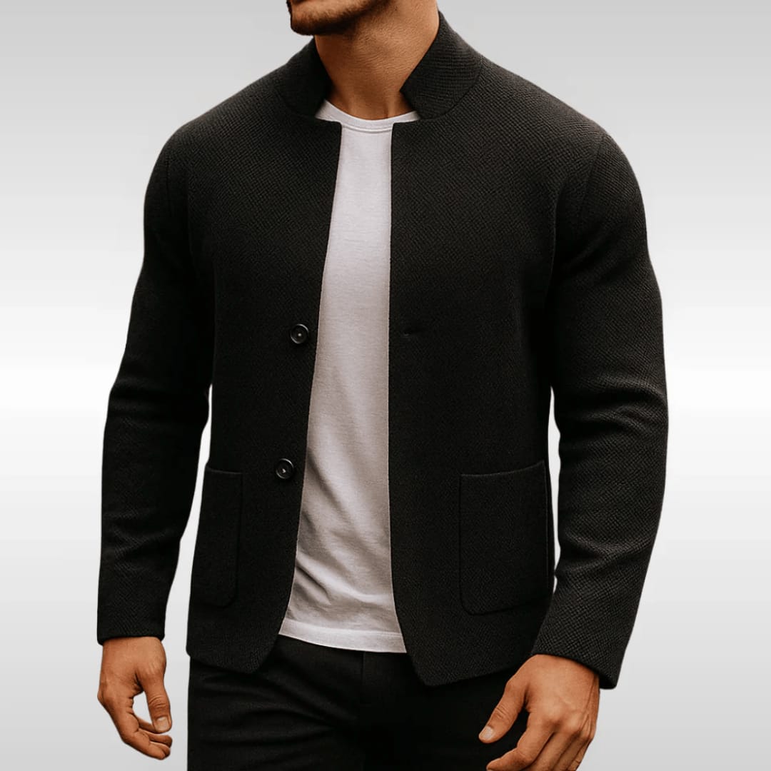 Herren Strickjacke mit Stehkragen | Ruben_4