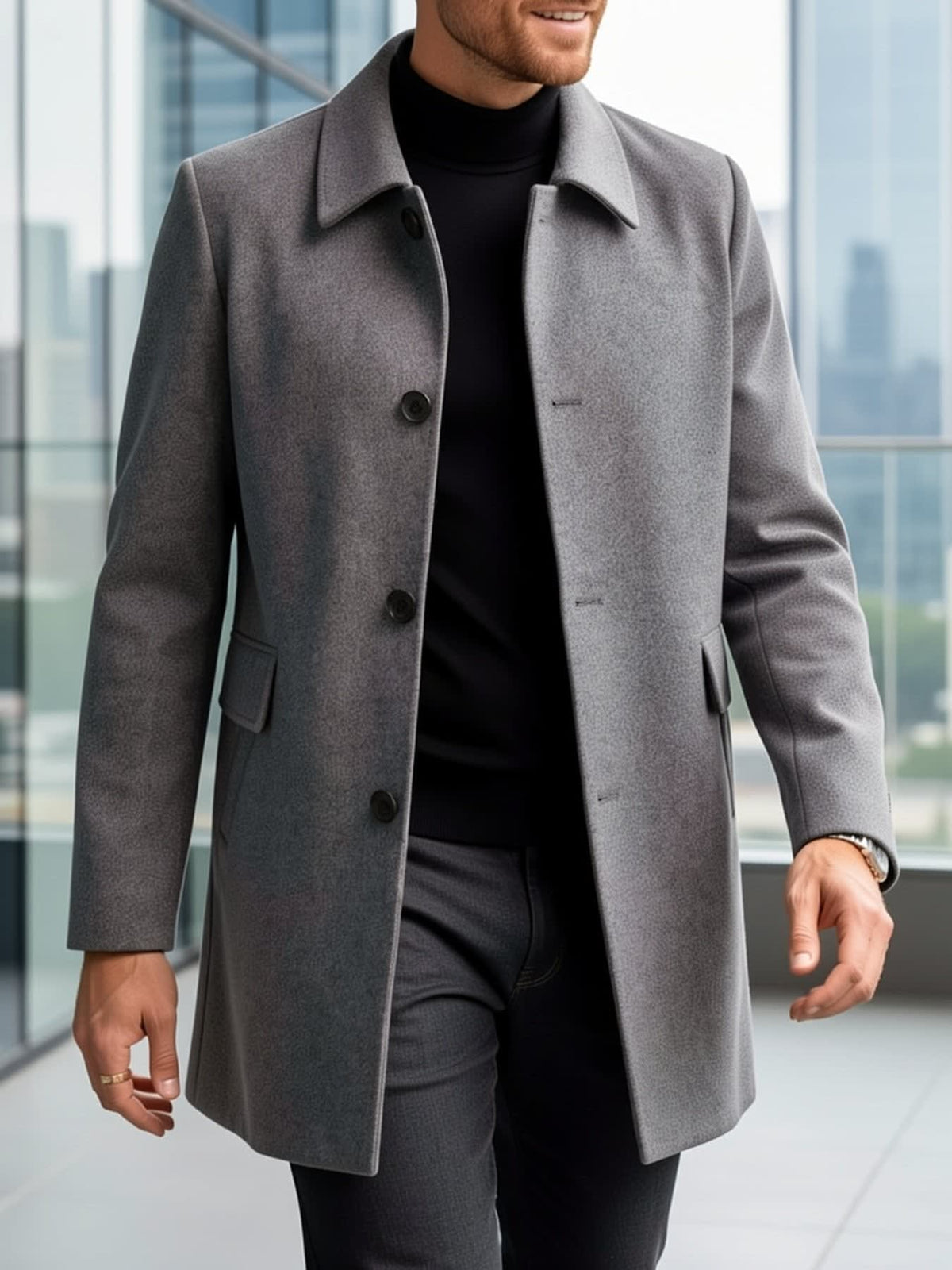 Herren Trenchcoat klassisch und vielseitig | Ingo